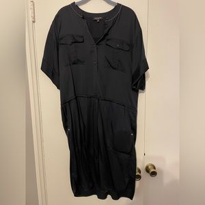 New Navy Lafayette 148 New York Shirt Dress